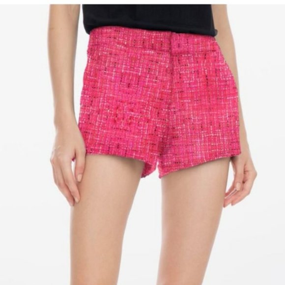 Generation Love Pants - Generation Love Faye Tweed Hot Pink Shorts (XS)